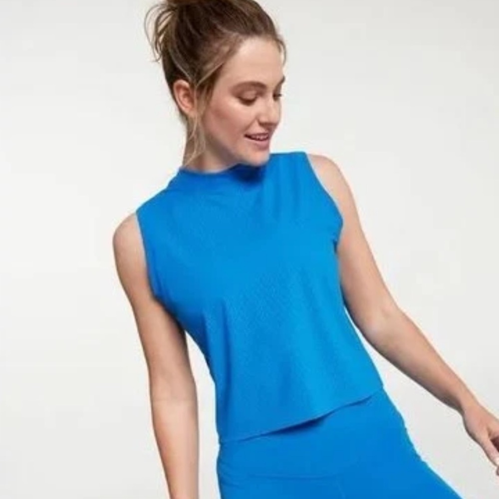 Calia Open Mesh Tank Top | Royal Blue | Size XS